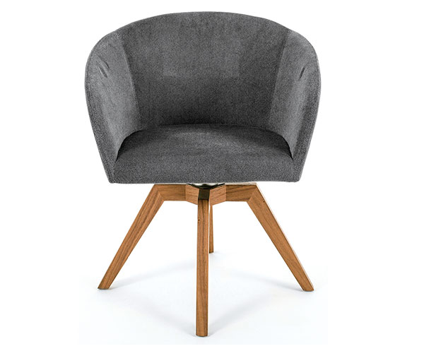 SILLA GRIS CON 3 PATAS