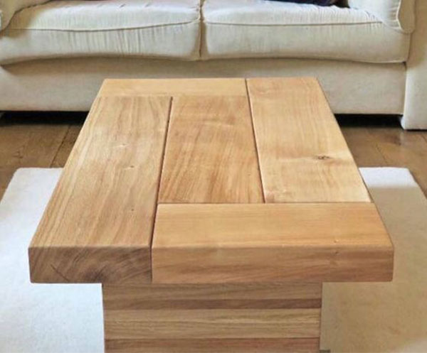 MESA DE CENTRO MADERA BEIGE