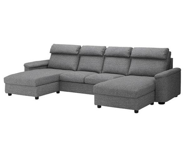 SALA 2 PIEZAS EN  COLOR GRIS CON CABECERAS