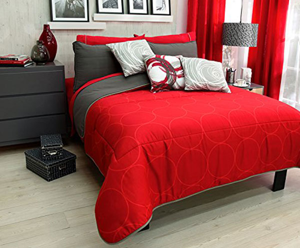 EDRED�N ROJO CON GRIS INDIVIDUAL-MATRIMONIAL