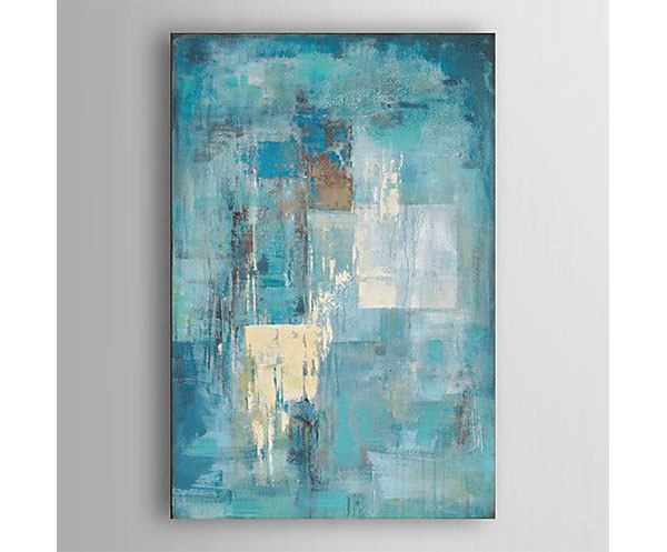 CUADRO DECORATIVO TONOS AZULES